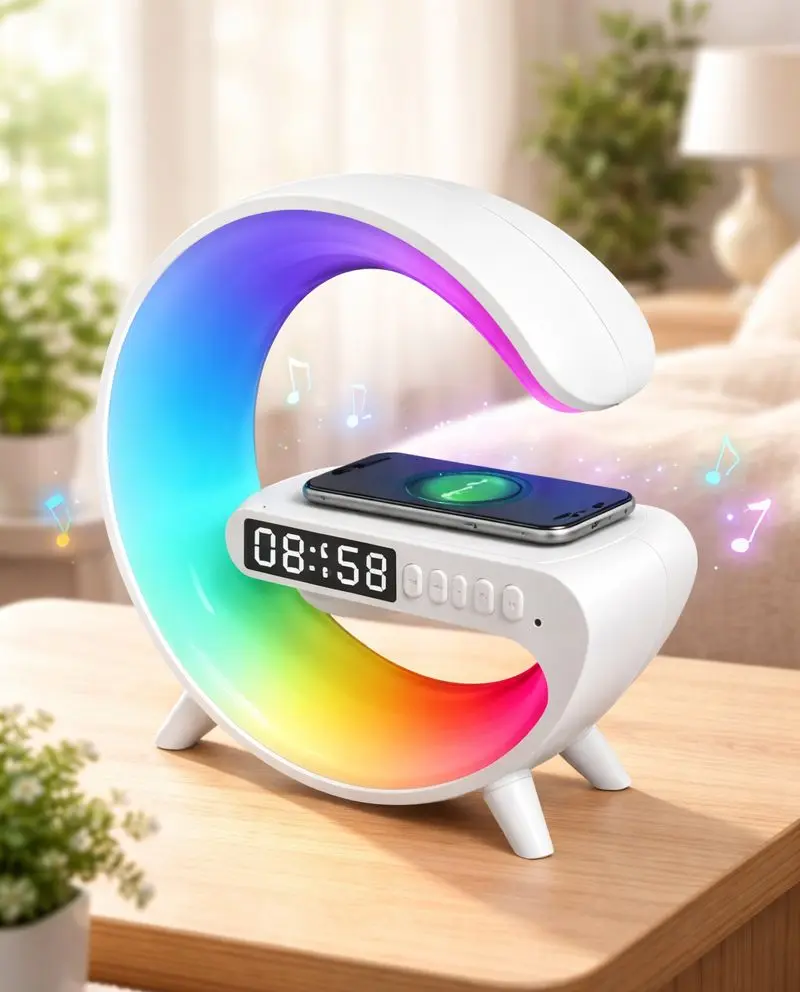RGB BLUETOOTH SPEAKER WITH WIRELESS CHARGING